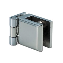 Full Inset Screw-On Glass Door Hinge with 10.5 Pound Weight Capacity