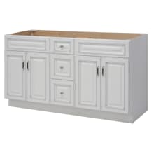 Riley 60" Double Free Standing Vanity Cabinet Only - Less Vanity Top