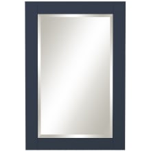 Blue Topaz 36" x 24" Rectangular Wood Framed Bathroom Wall Mirror