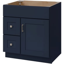 Blue Topaz 30" Single Free Standing Vanity Cabinet Only - Less Vanity Top