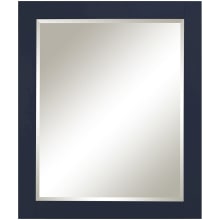Blue Topaz 36" x 30" Rectangular Wood Framed Bathroom Wall Mirror
