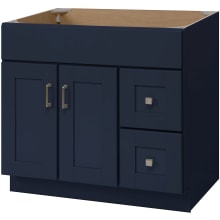 Blue Topaz 36" Single Free Standing Vanity Cabinet Only - Less Vanity Top