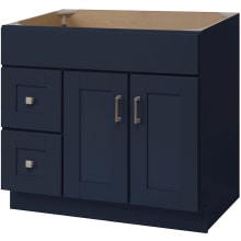 Blue Topaz 36" Single Free Standing Vanity Cabinet Only - Less Vanity Top