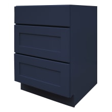 Blue Topaz 24" Wide x 35" Tall Drawer Unit with Dovetail Drawer and Full Extension Soft Close Glides