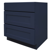 Blue Topaz 30" Wide x 35" Tall Drawer Unit with Dovetail Drawer and Full Extension Soft Close Glides