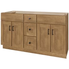 Daley 60" Double Free Standing Vanity Cabinet Only - Less Vanity Top