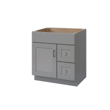 Grayson 30" Single Free Standing Vanity Cabinet Only with Right Hand Drawers - Less Vanity Top