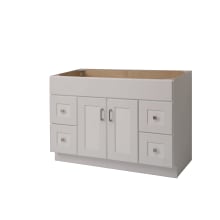 Shaker Hill 48" Single Free Standing Vanity Cabinet Only - Less Vanity Top