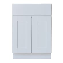 Shaker Hill 24" Double Door Base Cabinet with Dovetail Drawer and Full Extension Soft Close Slides