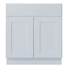 Shaker Hill 30" Double Door Base Cabinet with Dovetail Drawer and Full Extension Soft Close Slides