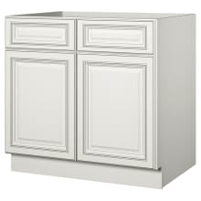 Sanibel 36" Wide x 34-1/2" Tall Double Door Base Cabinet with Double Dovetail Drawers and Soft Close Slides