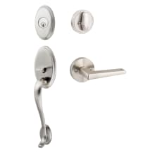 Aspen Sectional Single Cylinder Keyed Entry Handleset with Interior Lever