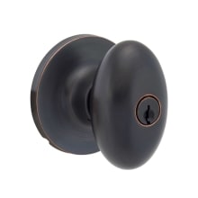 Arapaho Single Cylinder Keyed Entry Door Knob Set with Round Rose