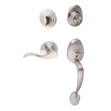 Alta Left Handed Sectional Single Cylinder Keyed Entry Handleset with Interior Lever