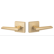 Basel Passage Door Lever Set with Square Rose