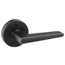 Basel Privacy Door Lever Set with Round Rose