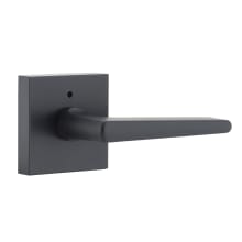 Basel Privacy Door Lever Set with Square Rose