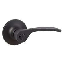 Edge Privacy Door Lever Set with Round Rose