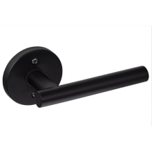 Juneau Non-Turning One-Sided Dummy Door Lever with Round Rose from the Juniper Collection