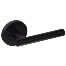 Juneau Privacy Door Lever Set with Round Rose from the Juniper Collection