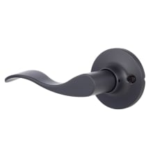 Snowbird Left Handed Non-Turning One-Sided Dummy Door Lever with Round Rose