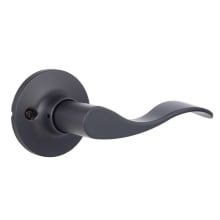 Snowbird Right Handed Non-Turning One-Sided Dummy Door Lever with Round Rose