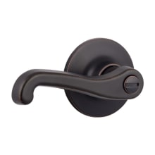 Sage Privacy Door Lever Set with Round Rose