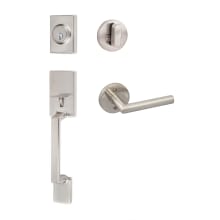 Stockholm Sectional Single Cylinder Keyed Entry Handleset with Interior Lever