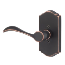Sandstone Left Handed Non-Turning One-Sided Dummy Door Lever with Arch Rose