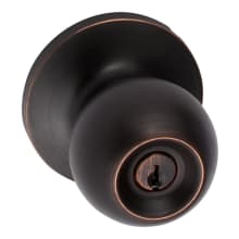 Tahoe Single Cylinder Keyed Entry Door Knob Set with Round Rose