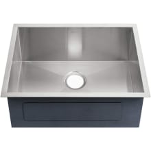 Tourner 20-7/16" Undermount Single Basin Stainless Steel Kitchen Sink with Center Drain