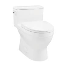 Clichy 1.28 GPF One Piece Elongated Toilet with Left Hand Lever - Seat Included
