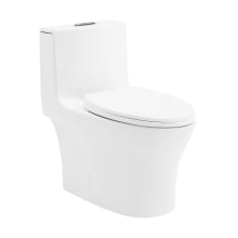 Cascade II 1.1 / 1.6 GPF Dual Flush One Piece Elongated Toilet with Push Button Flush - Seat Included