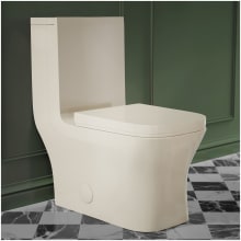 Concorde 1.6 GPF Dual Flush One Piece Elongated Toilet with Push Button Flush - Seat Included