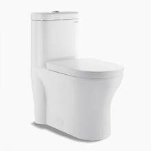 Monaco 0.8-1.28 GPF One-Piece Elongated Dual Flush Toilet and Seat with Soft-Close and Quick Release