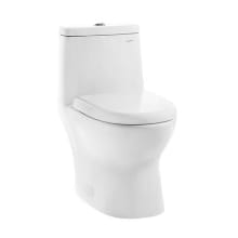 Ivy 1.1 GPF Dual Flush One Piece Elongated Toilet with Push Button Flush - Seat Included