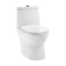 Ivy 1.6 GPF Dual Flush One Piece Elongated Toilet with Push Button Flush - Seat Included