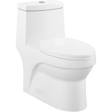 Virage 1.1 GPF Dual Flush One Piece Elongated Toilet with Push Button Flush - Seat Included