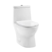 Ivy 1.6 GPF Dual Flush One Piece Elongated Toilet with Top Hand Lever – Seat Included