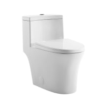 Bastille 1.6 GPF Dual Flush One Piece Elongated Toilet with Top Hand Lever – Seat Included