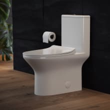 Cascade 1.28 GPF Dual Flush Floor Mounted Elongated Toilet - Seat Included