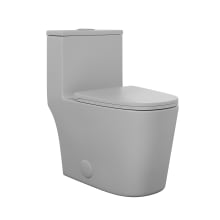 Dreux .95 / 1.26 GPF Dual Flush One Piece Elongated Toilet with Push Button Flush - Seat Included