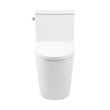 Dreux 1.28 GPF Dual Flush One Piece Elongated Toilet with Left Hand Lever - Seat Included