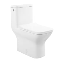 Carre 1.6 GPF Dual Flush One Piece Square Toilet with Top Hand Lever – Seat Included