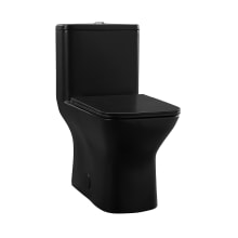 Carre 1.6 GPF Dual Flush One Piece Elongated Toilet with Push Button Flush - Seat Included