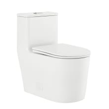 Liberte 1.6 GPF Dual Flush One Piece Elongated Toilet with Push Button Flush - Seat Included