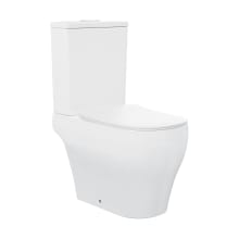 Lune 1.6 GPF Dual Flush Two Piece Elongated Toilet with Push Button Flush - Seat Included