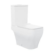 Nadar 1.6 GPF Dual Flush Two Piece Elongated Toilet with Push Button Flush - Seat Included