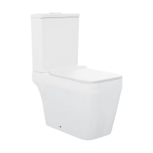 Rivoli 1.6 GPF Dual Flush Two Piece Elongated Toilet with Push Button Flush - Seat Included