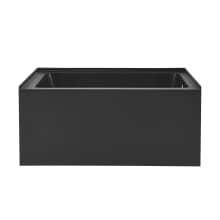 Voltaire 48" Three Wall Alcove Acrylic Soaking Tub with Right Drain and Overflow